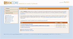 Desktop Screenshot of geekcore.cz